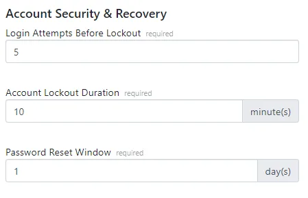 Account Security & Recovery